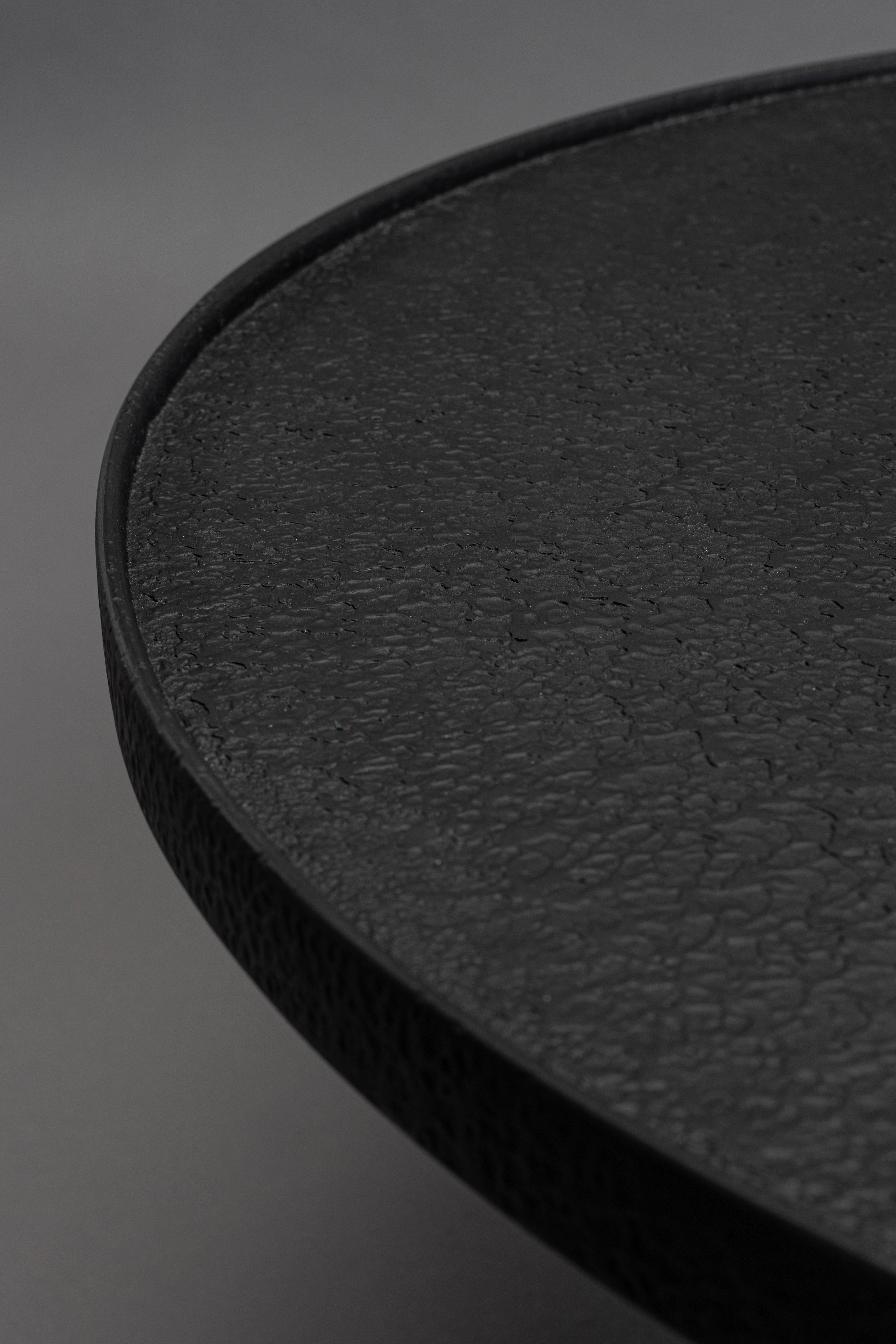 Dutchbone Winston Black Wood Round Coffee Table